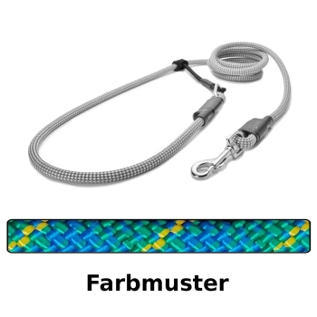 EASYLONG Hundeleine - M - 4m - blau mix